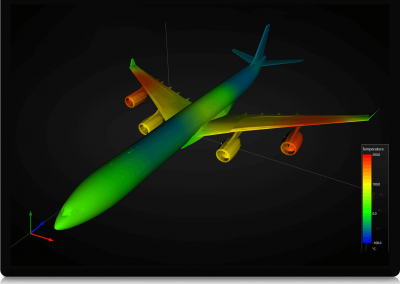 LightningChart WPF MeshModel-Airplane-LightningChart example